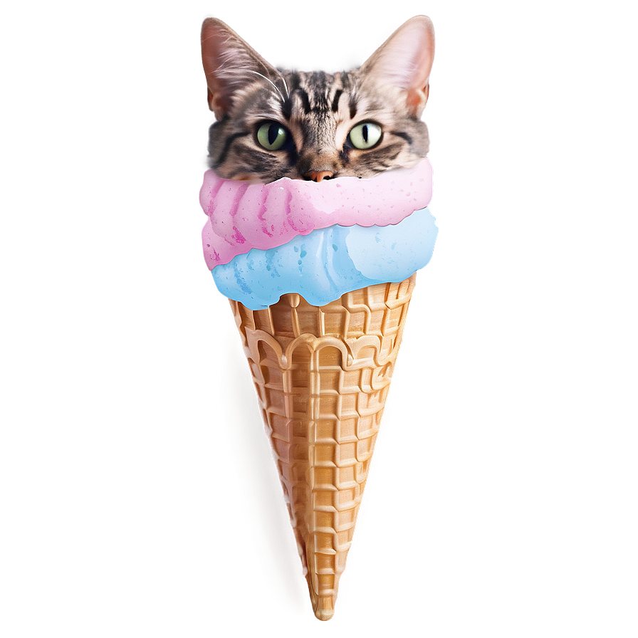 Ice Cream Cat Filter Png Hxs68 PNG image