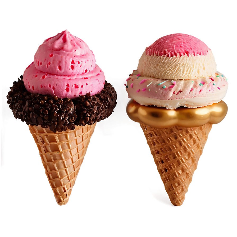 Ice Cream Cone Decoration Png 05252024 PNG image
