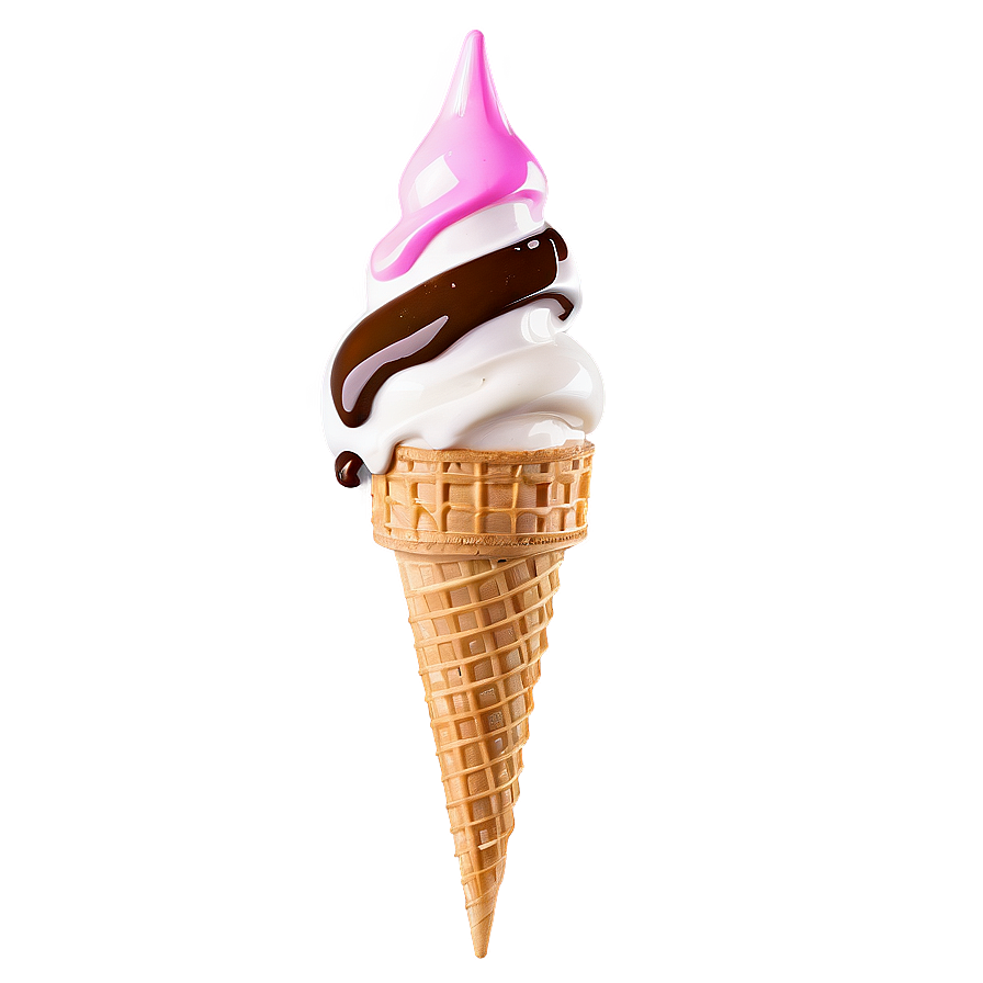 Ice Cream Cone Melting Png 05032024 PNG image