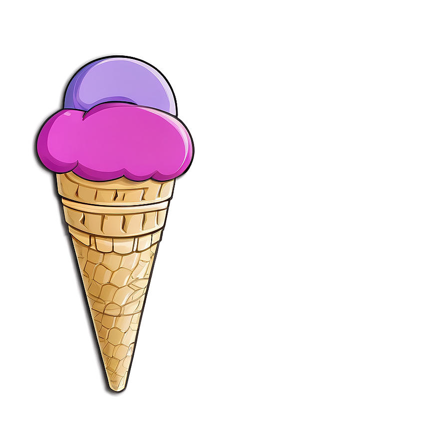 Ice Cream Cone Sticker Png 33 PNG image