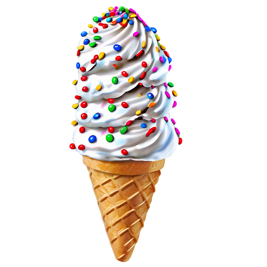 Ice Cream Cone With Sprinkles Png 14 PNG image