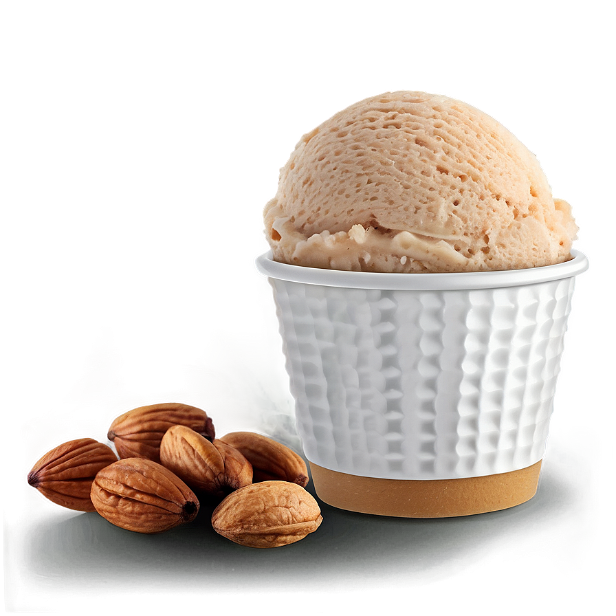 Ice Cream Cup With Nuts Png 06262024 PNG image