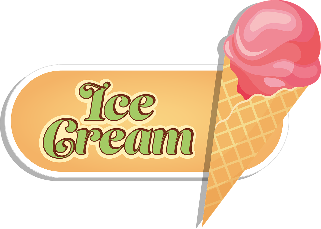 Ice Cream Logowith Cone PNG image