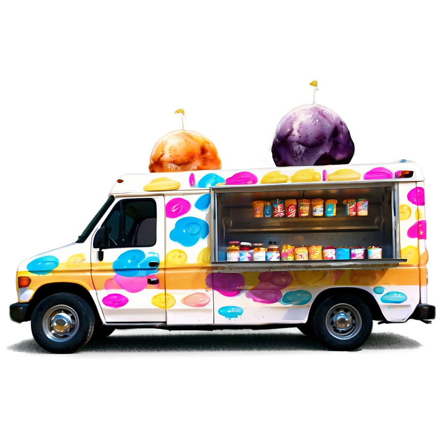 Ice Cream Truck In The Park Png 83 PNG image