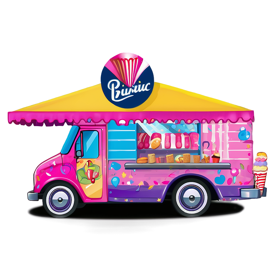 Ice Cream Truck With Music Png Hmp PNG image