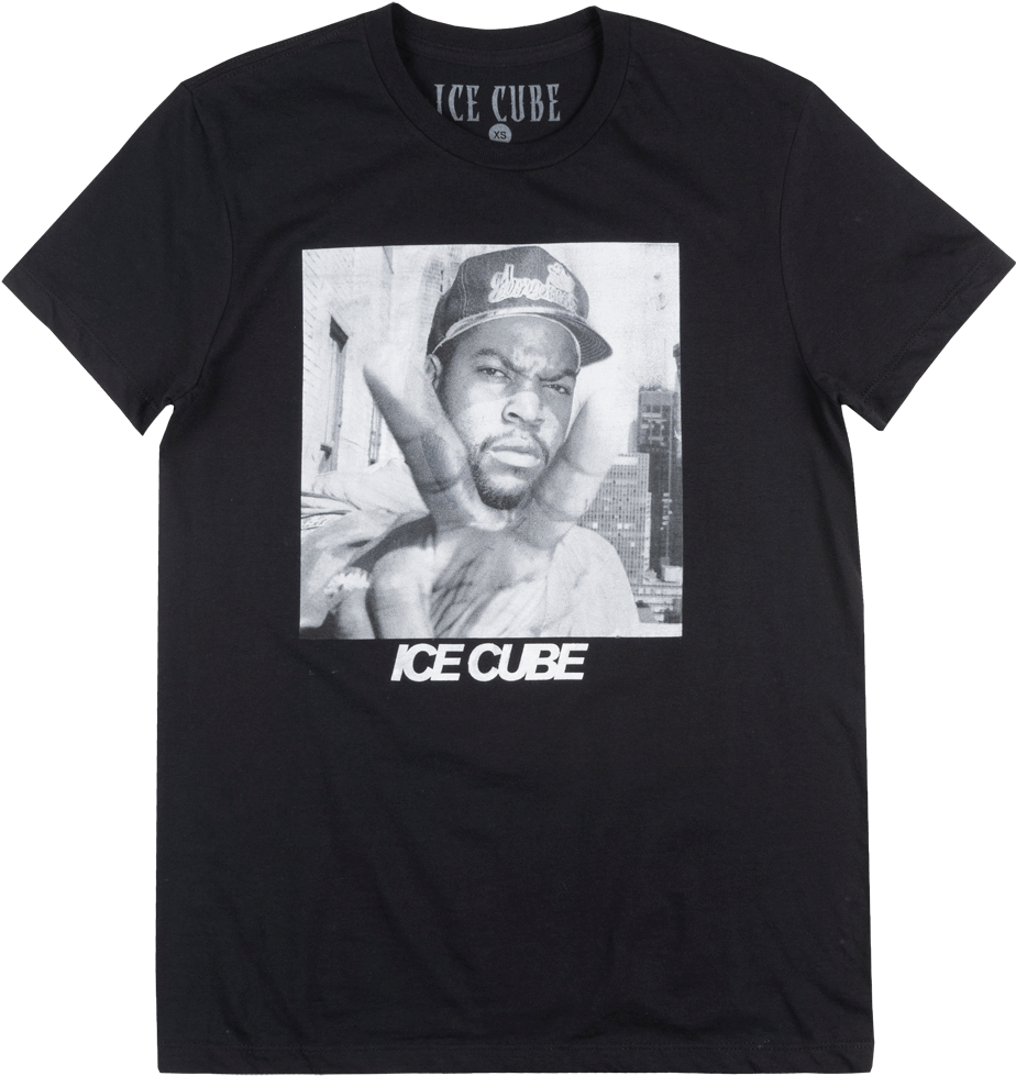 Ice Cube Rapper Graphic T Shirt PNG image