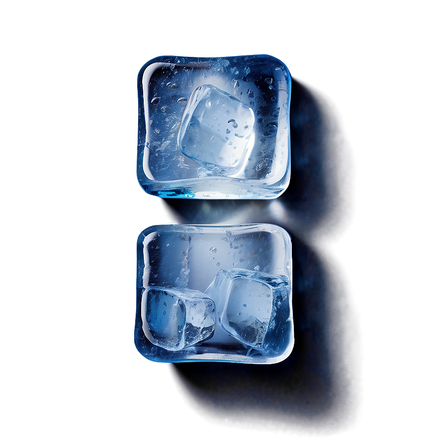 Ice Cube Top View Png 05232024 PNG image