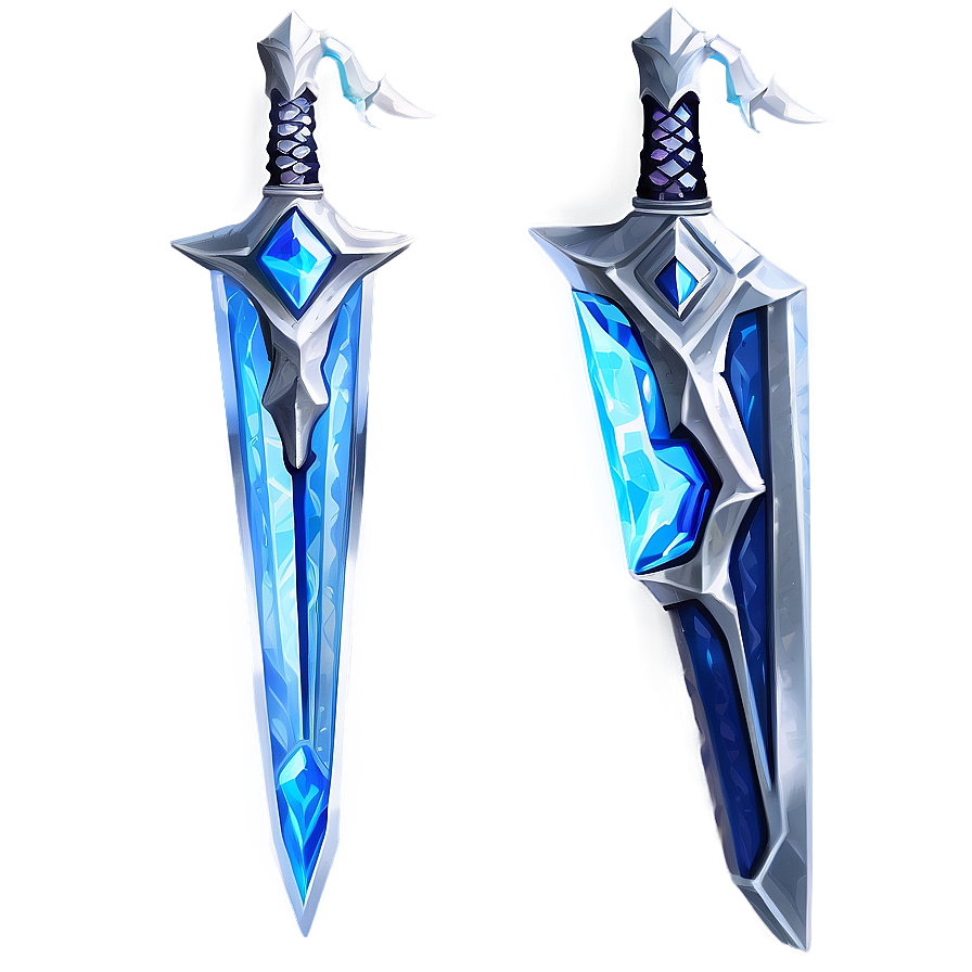 Ice Diamond Sword Png 05252024 PNG image