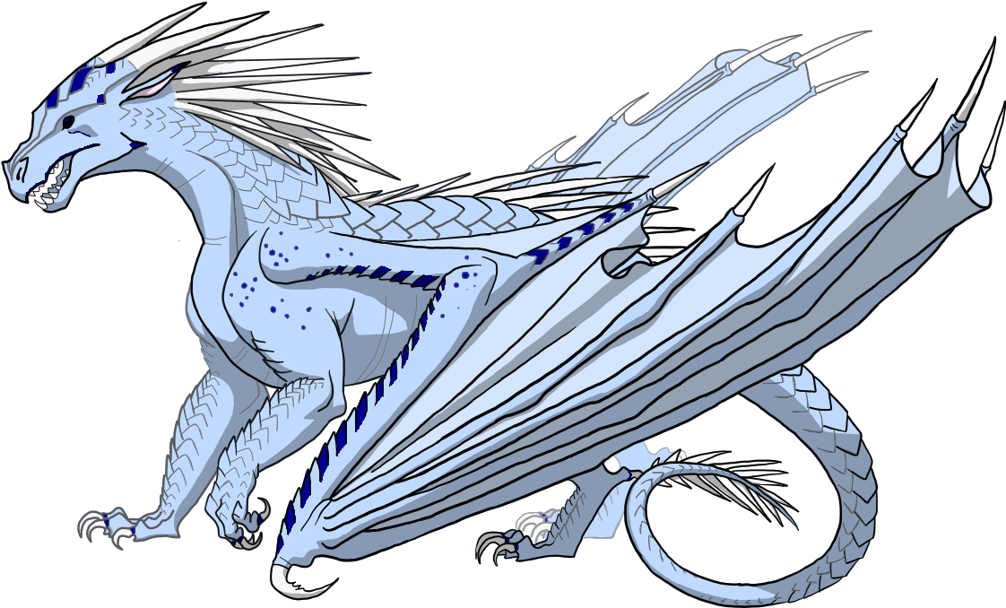 Ice Dragon Illustration Wings Of Fire PNG image