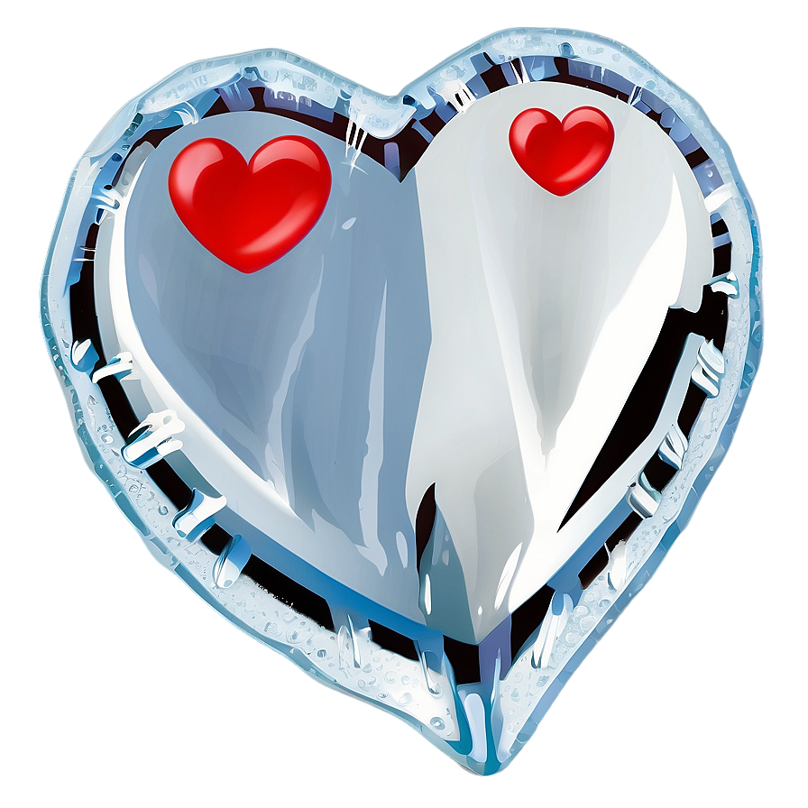 Ice Heart Outline Png 05252024 PNG image