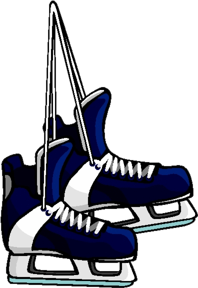 Ice Hockey Skates Illustration PNG image