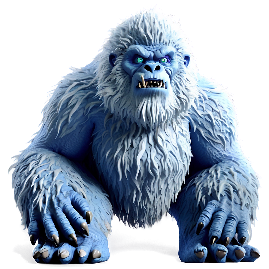 Ice Mountain Yeti Monster Png Oxc PNG image