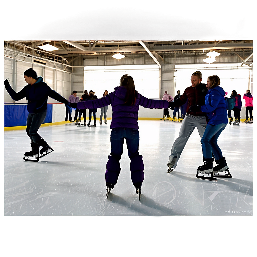 Ice Rink Valentine's Day Date Png Inj PNG image