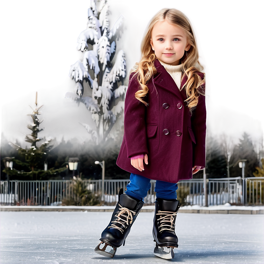 Ice Rink Winter Fashion Show Png 9 PNG image