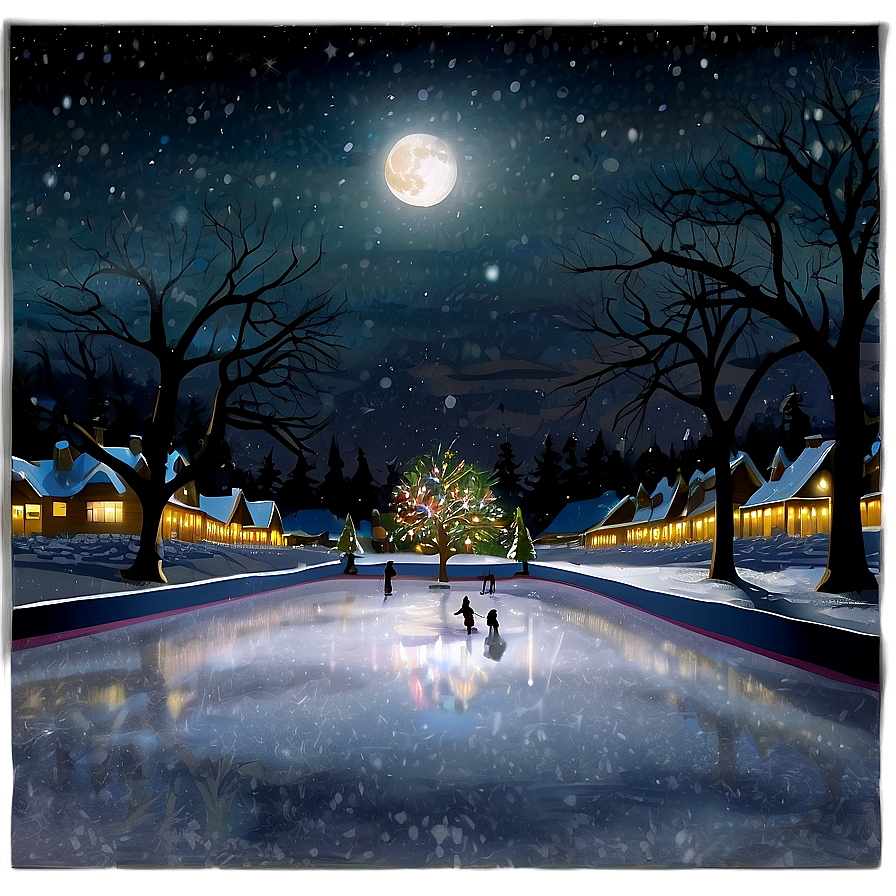 Ice Rink Winter Solstice Celebration Png 06292024 PNG image