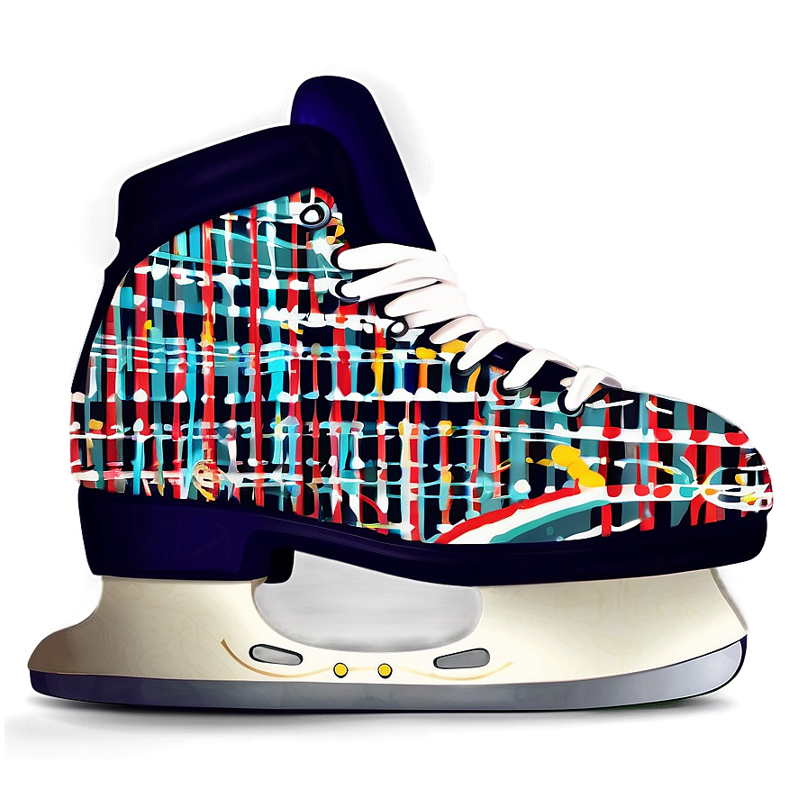 Ice Skates With Pattern Png Hwb46 PNG image