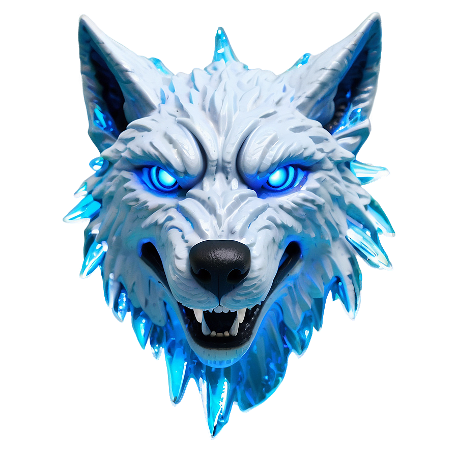 Ice Wolf Head Blizzard Png Sae PNG image