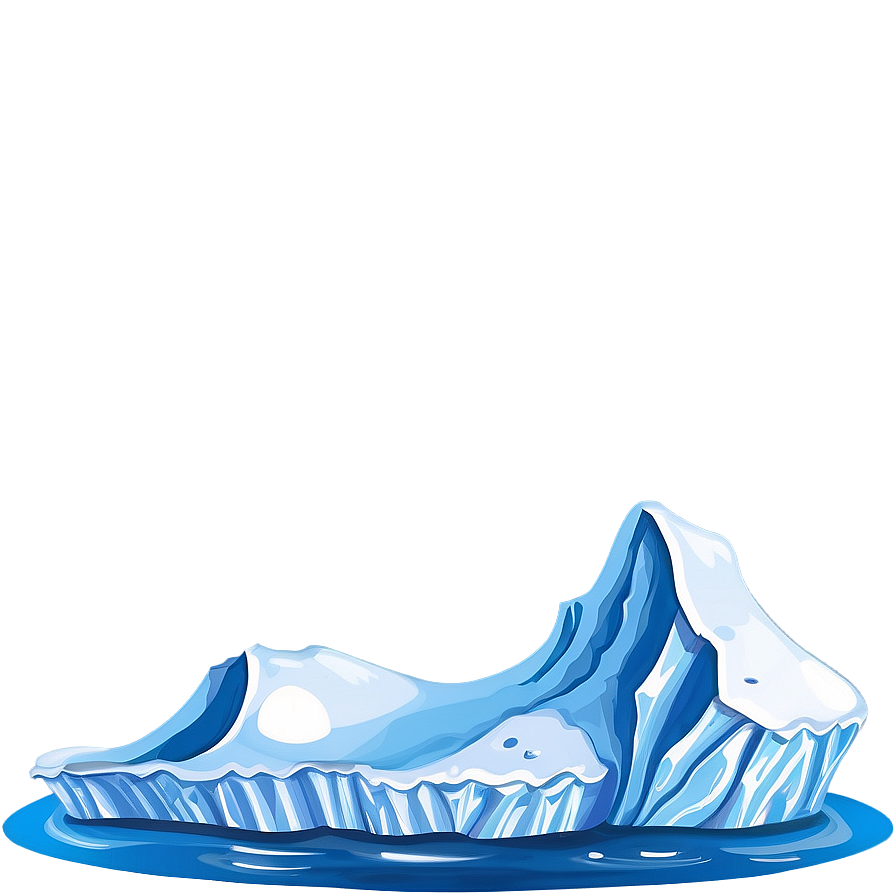 Iceberg Floating In Ocean Photo Png 05212024 PNG image