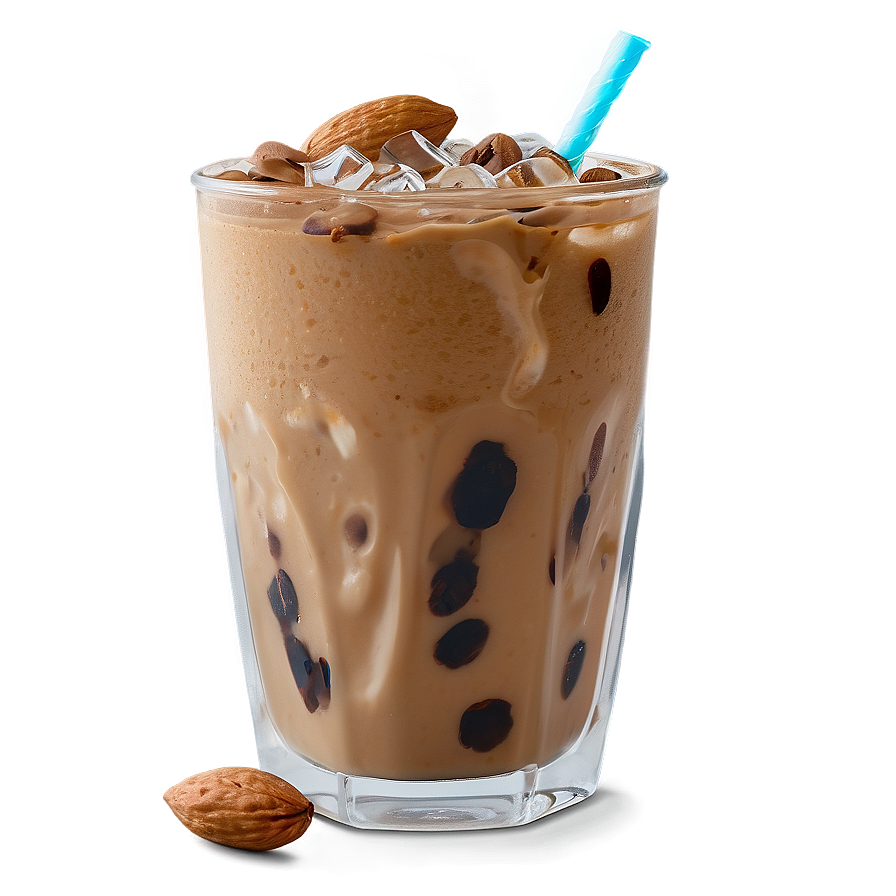 Iced Coffee With Almond Milk Png 05252024 PNG image