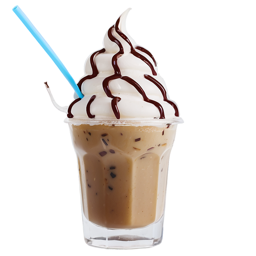 Iced Coffee With Ice Cream Png 5 PNG image