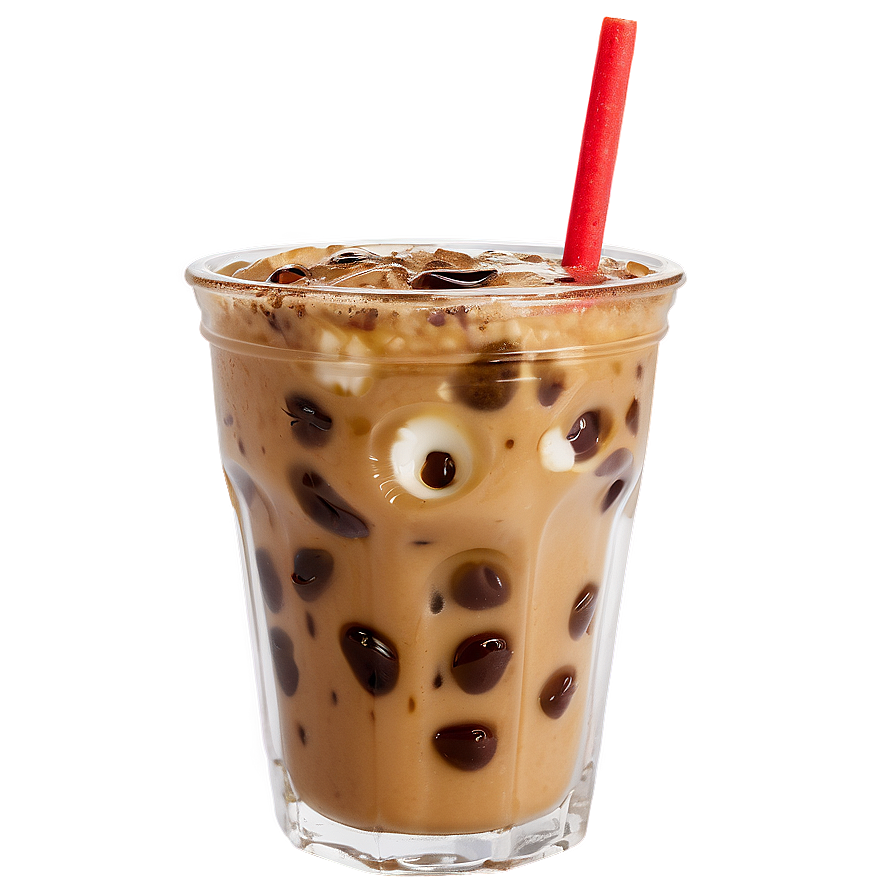 Iced Coffee With Milk Png Qjl PNG image