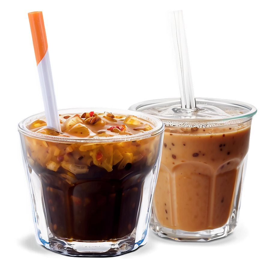 Iced Coffee With Pumpkin Spice Png Lko26 PNG image