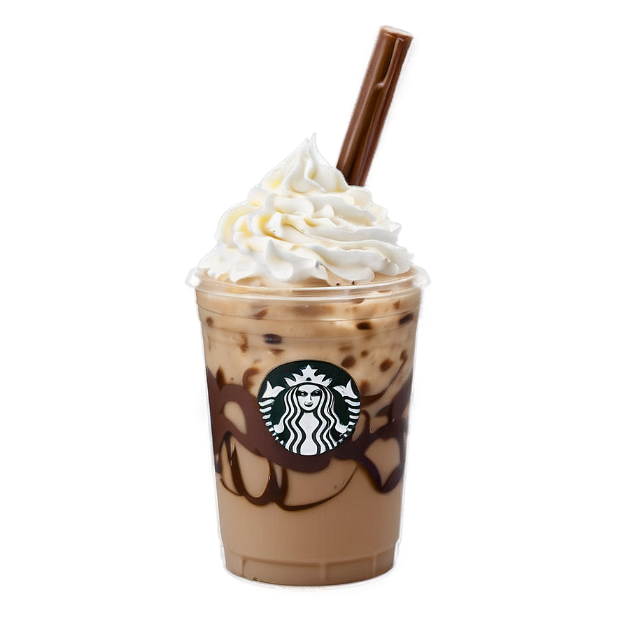 Iced Coffee With Whipped Cream Png 05252024 PNG image