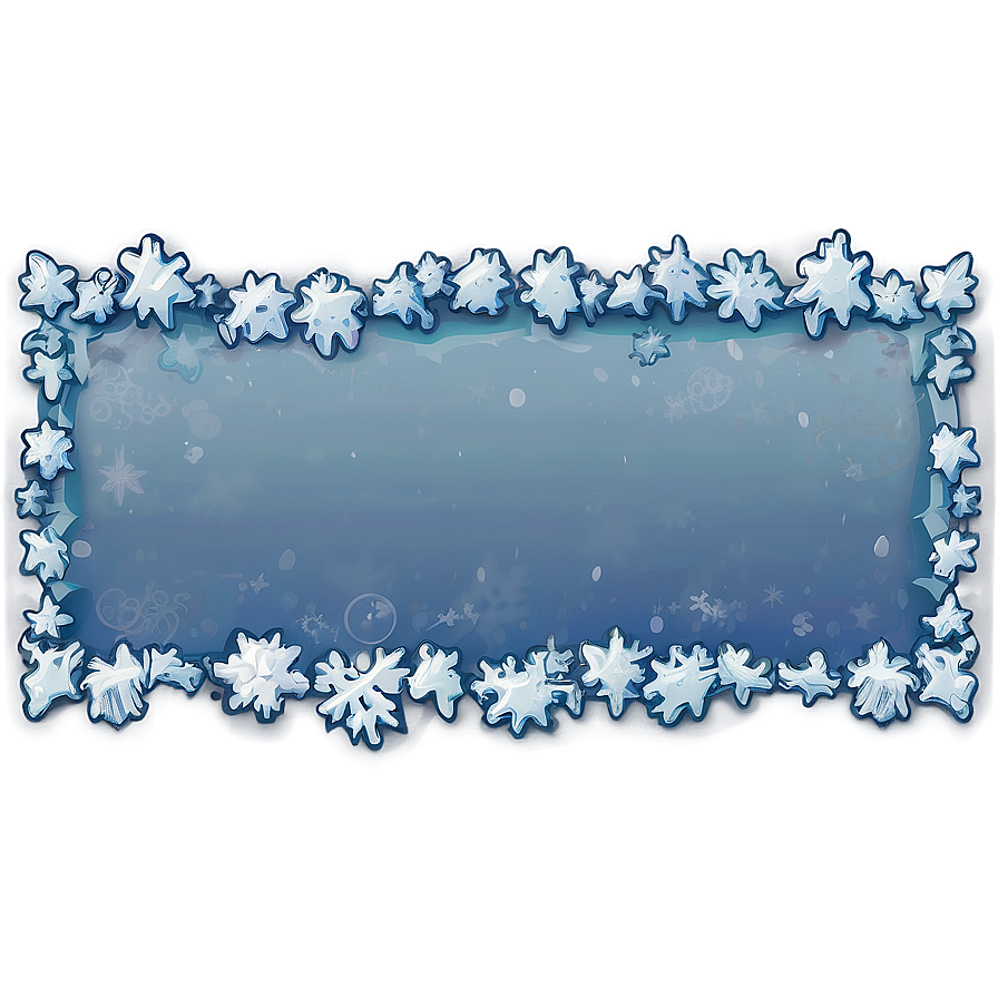 Iced Snow Border Png Fya48 PNG image