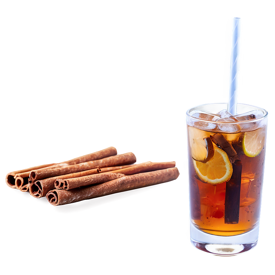 Iced Tea With Cinnamon Stick Png Rcl91 PNG image