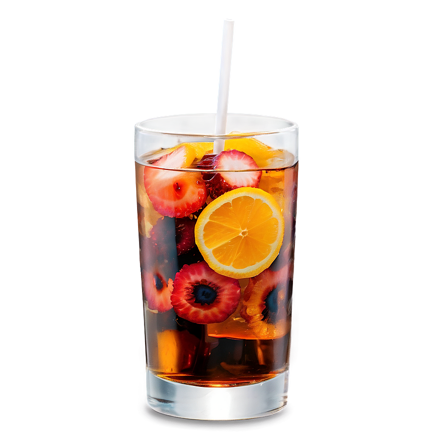 Iced Tea With Fruit Pieces Png 57 PNG image