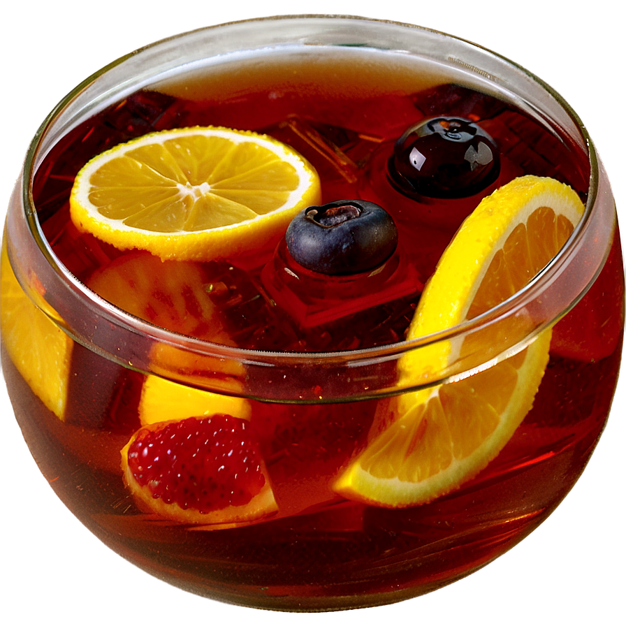 Iced Tea With Fruit Pieces Png 75 PNG image