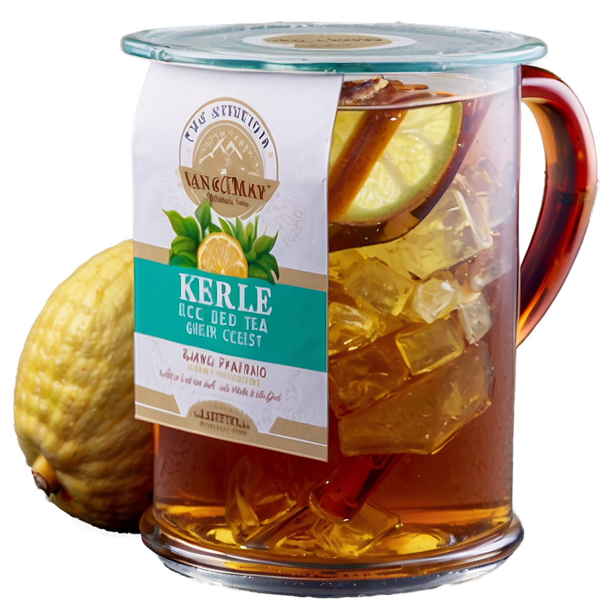 Iced Tea With Ginger Zest Png 06242024 PNG image