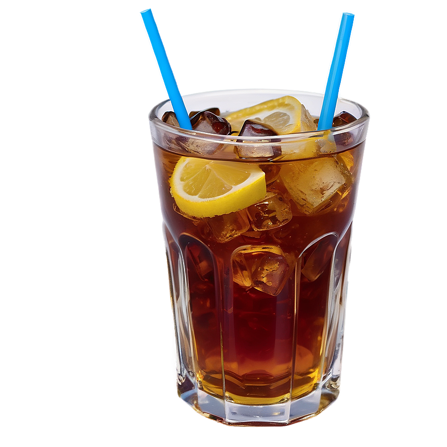 Iced Tea With Straw Png 75 PNG image