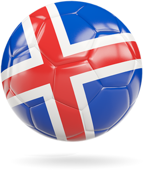 Icelandic Flag Soccer Ball PNG image