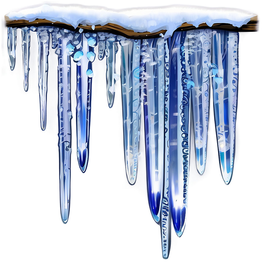 Icicles And Snow Branches Png 74 PNG image