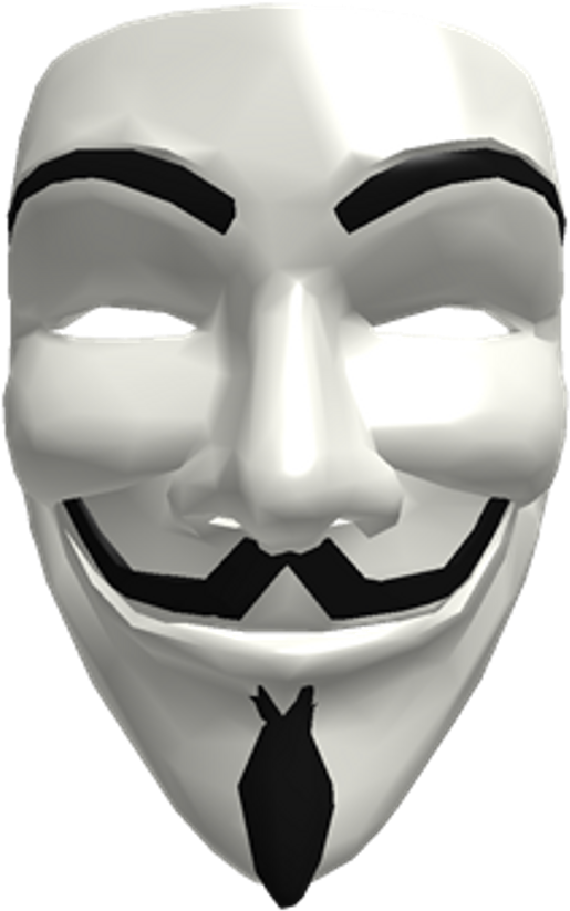 Iconic Anonymous Mask PNG image