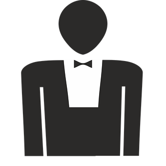 Iconic Black Tie Event Vector PNG image