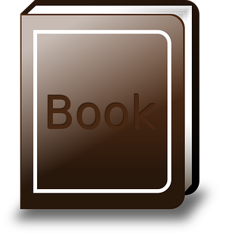 Iconic Brown Book Graphic PNG image