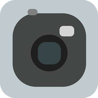 Iconic Camera App Design PNG image