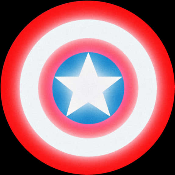 Iconic Circular Red White Blue Shield PNG image