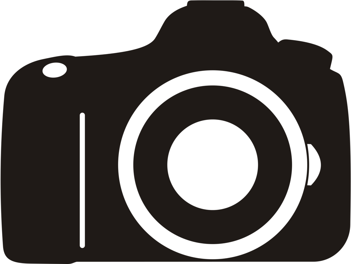 Iconic D S L R Camera Silhouette PNG image