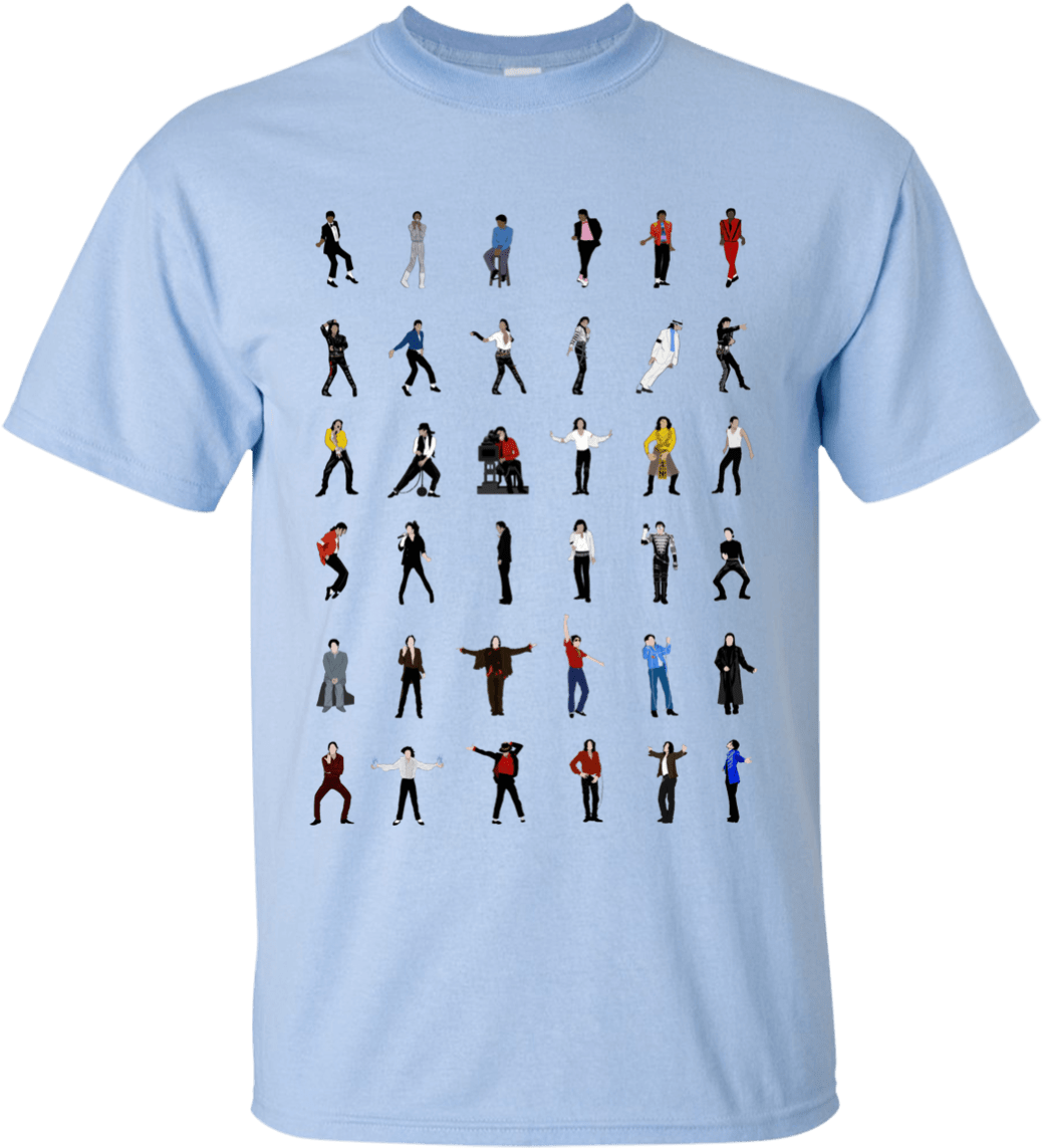 Iconic Dance Moves T Shirt Design PNG image