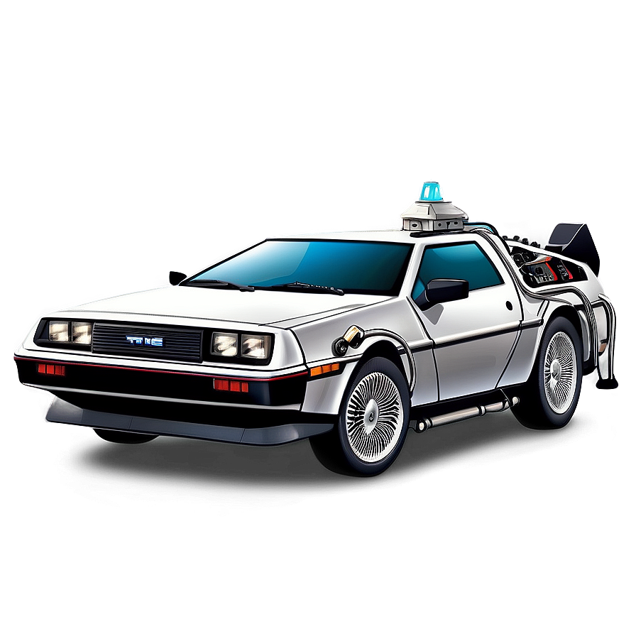 Iconic Delorean Time Machine Graphic Png 45 PNG image