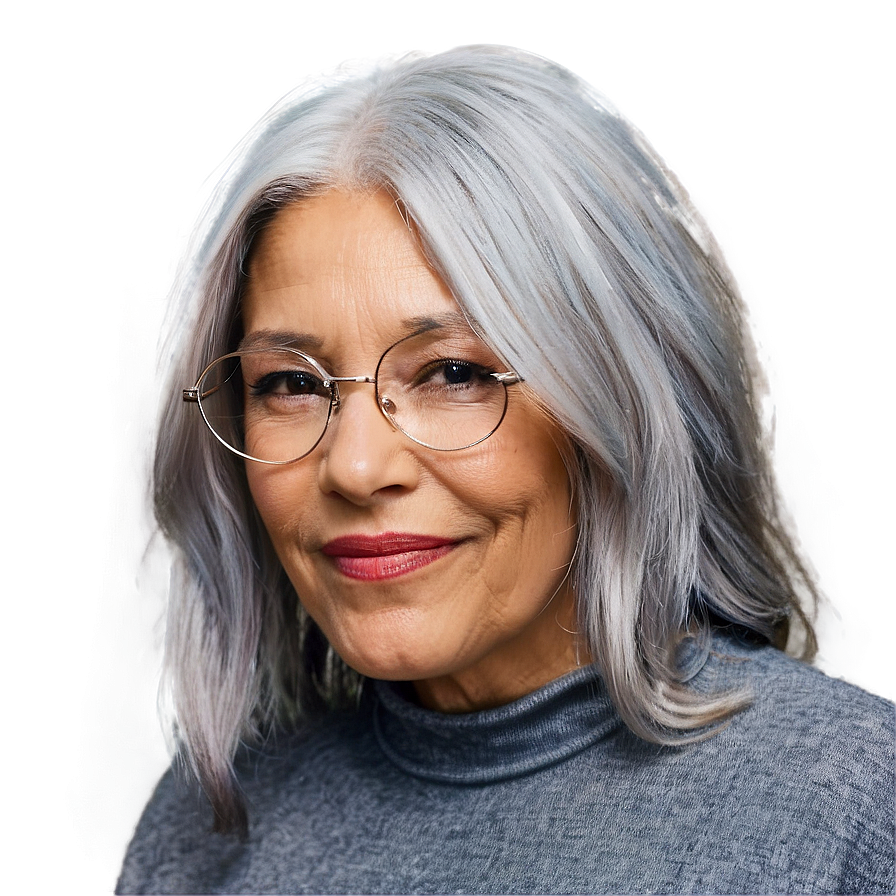 Iconic Grey Hair Looks Png Epa12 PNG image