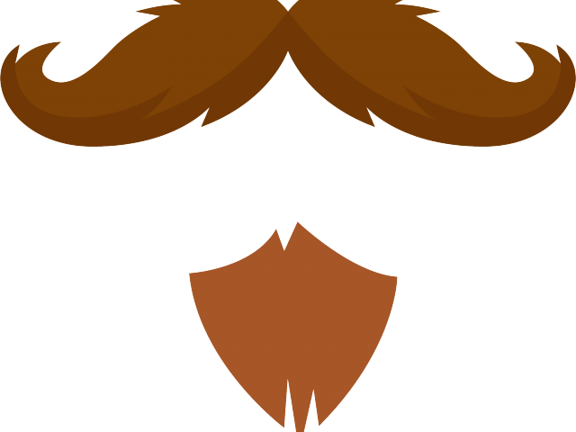 Iconic Handlebar Moustacheand Beard PNG image