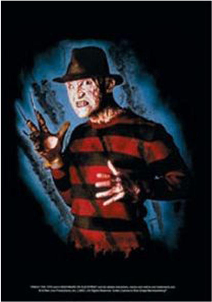 Iconic Horror Movie Character Freddy Krueger PNG image