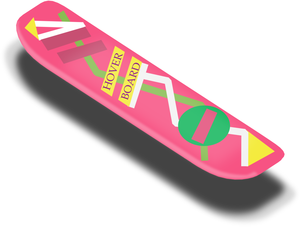 Iconic Hoverboard Graphic PNG image