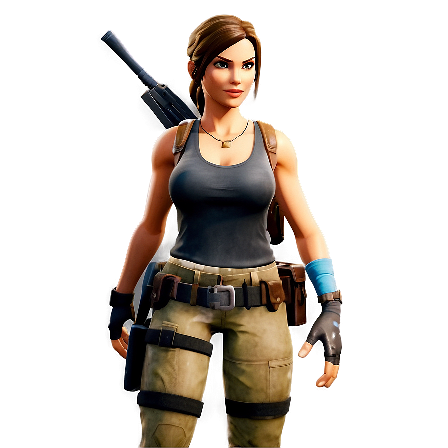 Iconic Lara Croft Fortnite Appearance Png 76 PNG image