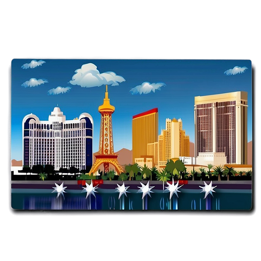 Iconic Las Vegas Skyline Png 59 PNG image