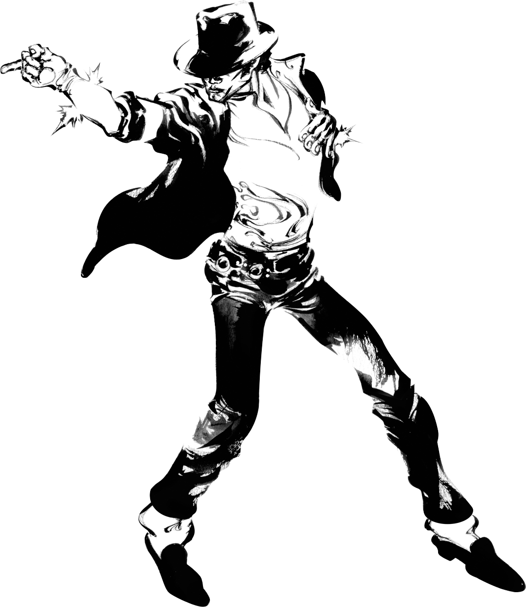 Iconic Michael Jackson Dance Pose PNG image